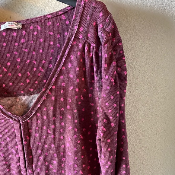 FREE PEOPLE HOME ALONE LONG JOHN PAJAMA - Picture 7 of 8